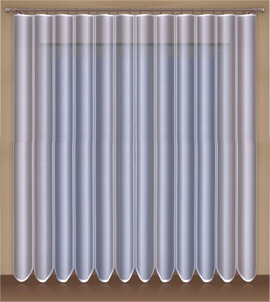 Hotová záclona alebo balkónová záclona, Edita, biela 200 x 250 cm dvere