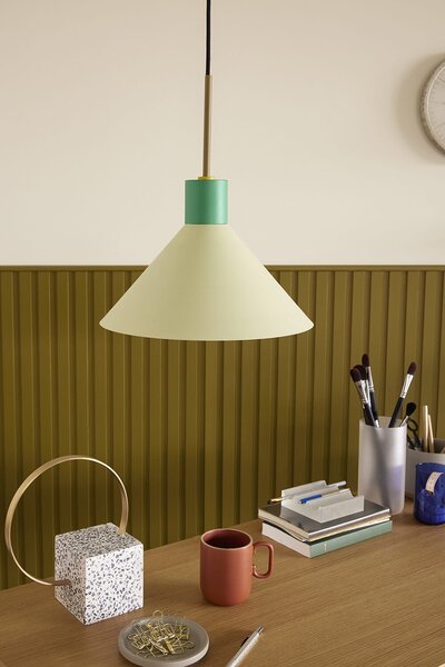 MUZZA Stropná lampa kraylon zelená