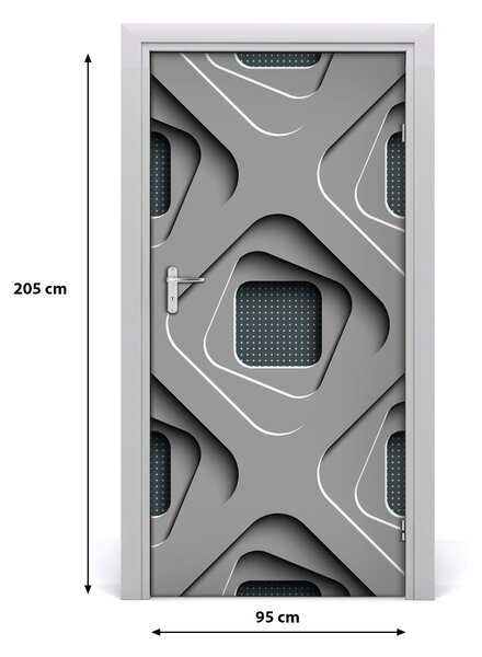 Samolepiace fototapety na dvere abstrakcie 3D 95x205 cm