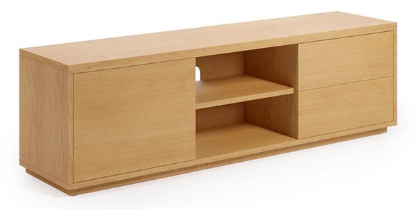 MUZZA TV stolík lenbia 150 x 43,6 cm prírodný