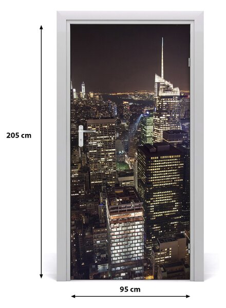 Fototapeta samolepiace na dvere New York noc 95x205 cm