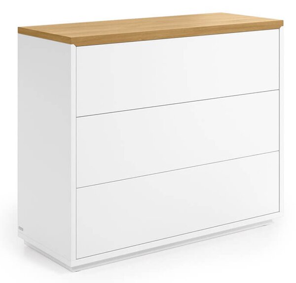 MUZZA Komoda lenbia 90 x 75 cm biela