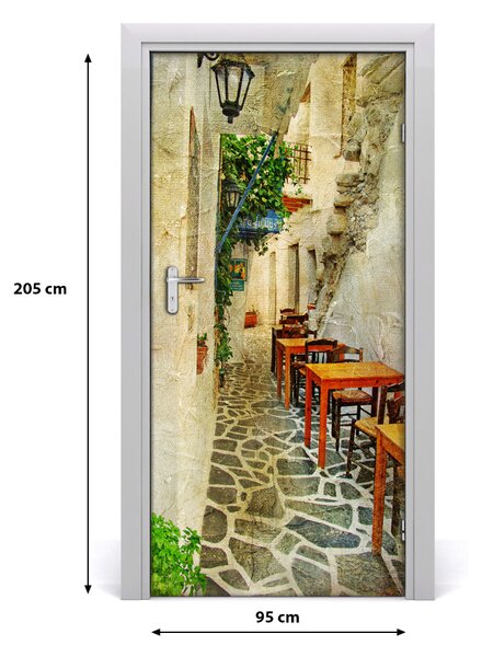 Fototapeta samolepiace na dvere Grécke krčmy 95x205 cm