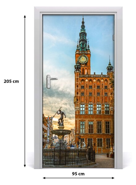 Fototapeta samolepiace na dvere Gdaňsk Poľsko 95x205 cm
