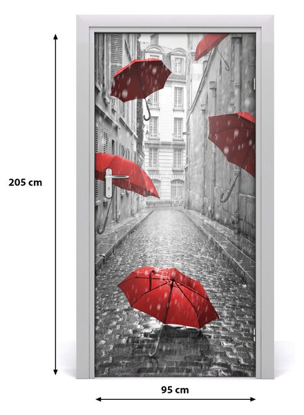 Fototapeta samolepiace na dvere dáždnik Francúzsko 95x205 cm