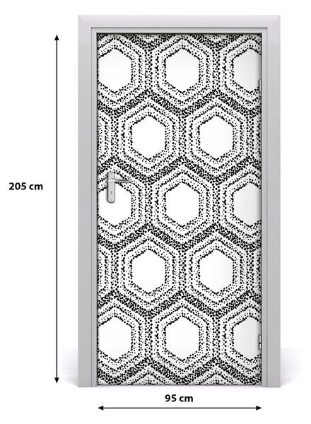 Fototapeta na dvere geometrické pozadie 95x205 cm