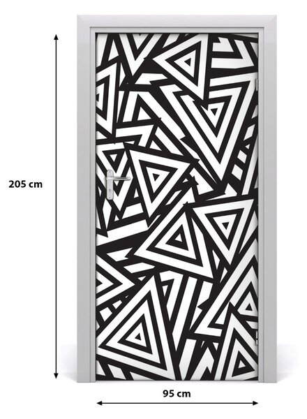 Fototapeta na dvere trojuholníky pozadia 95x205 cm