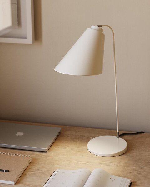 MUZZA Stolná lampa rampi biela