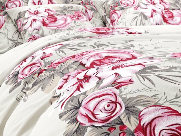 Bavlnené obliečky LILY ROSE sivé Rozmer obliečky: 70 x 90 cm | 140 x 200 cm