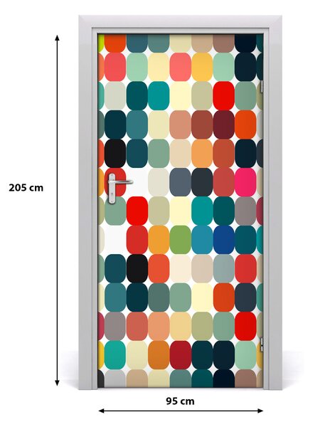 Fototapeta na dvere geometrické pozadie 95x205 cm