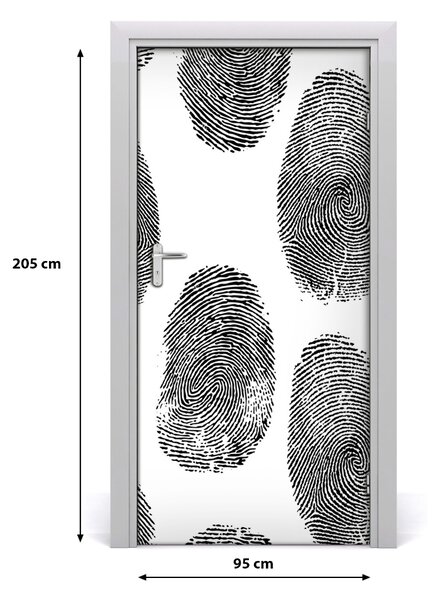 Fototapeta na dvere odtlačky prstov 95x205 cm