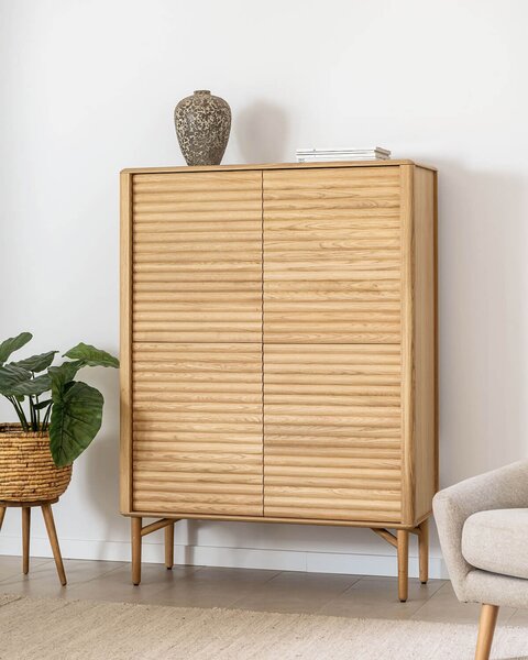 MUZZA Skriňa nelon 104 x 144 cm prírodná