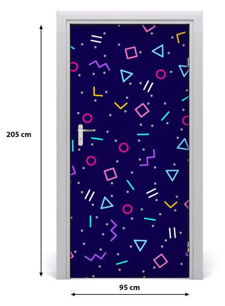 Fototapeta na dvere geometrické pozadie 95x205 cm