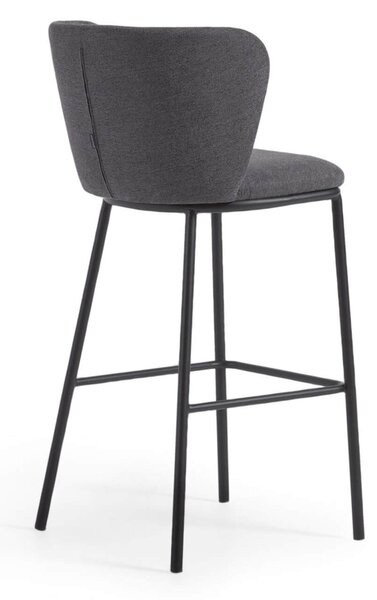 MUZZA Barová stolička arun 75 cm tmavosivá