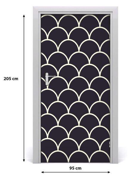 Fototapeta na dvere rybie šupiny 95x205 cm