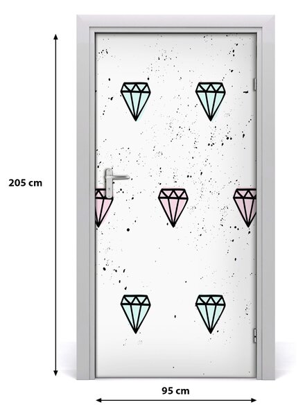Fototapeta na dvere diamanty 95x205 cm