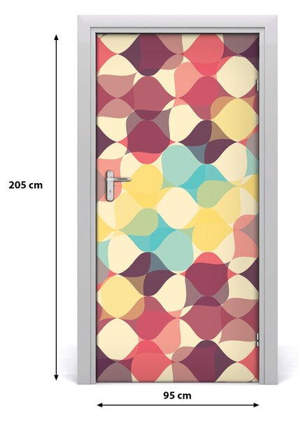 Fototapeta na dvere geometrické pozadie 95x205 cm