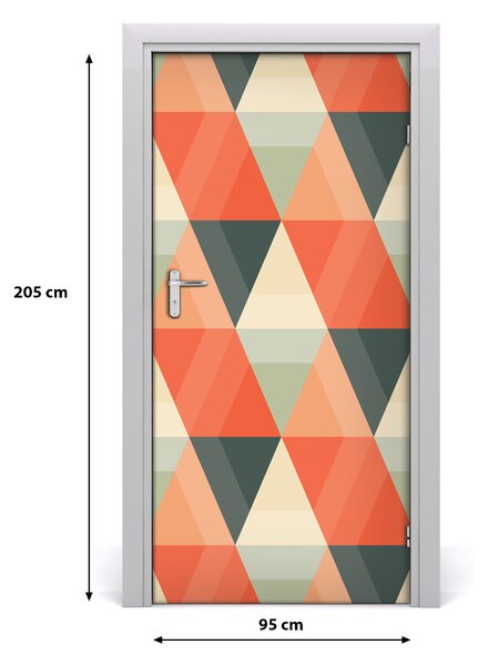 Fototapeta na dvere geometrické pozadie 95x205 cm