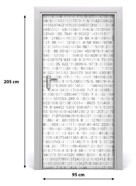 Fototapeta na dvere binárne kod 95x205 cm