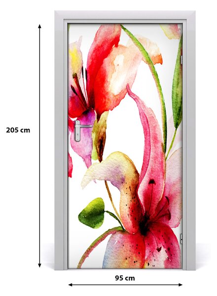 Fototapeta samolepiace kvety ľalie 95x205 cm