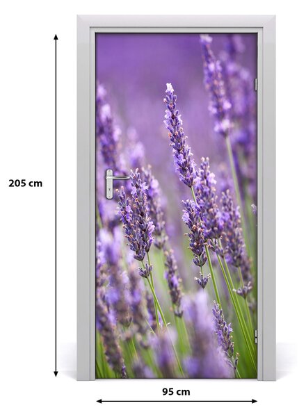 Fototapeta samolepiace poľa levanduľa 95x205 cm