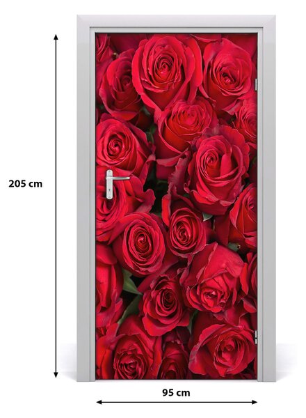 Fototapeta samolepiace červená ruža 95x205 cm