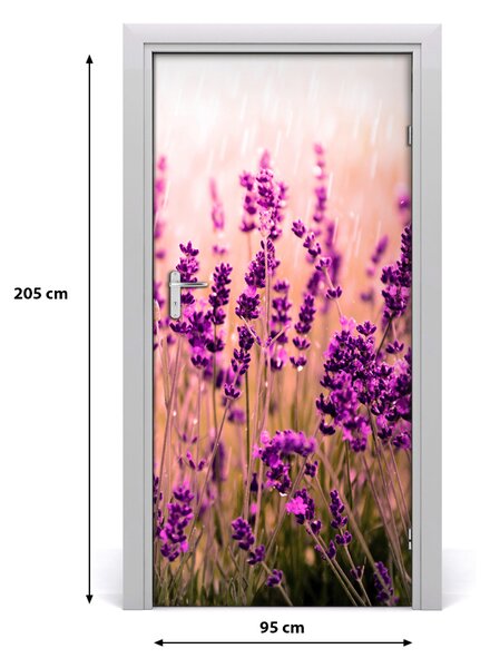 Fototapeta samolepiace pole levanduľa 95x205 cm