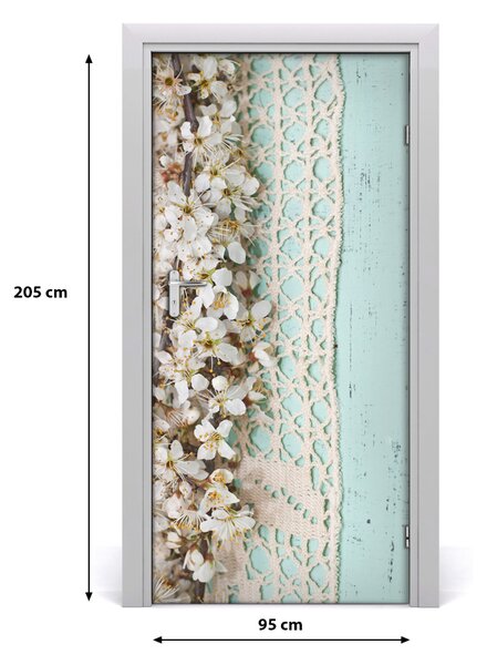 Fototapeta samolepiace kvety višne 95x205 cm