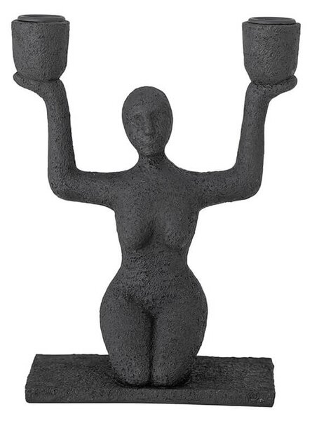 MUZZA Svietnik cielu 23 cm čierny
