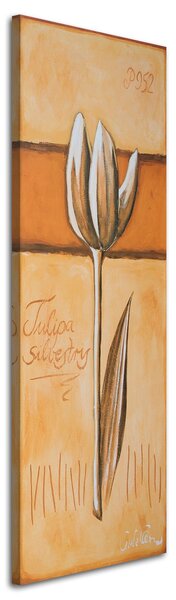 Obraz na plátne Tulipán, ako ručne maľovaný Rozmery: 30 x 90 cm