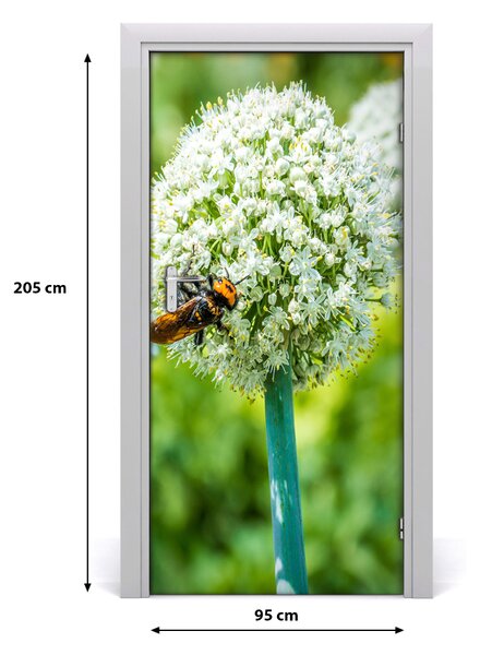 Fototapeta samolepiace kvet cesnaku 95x205 cm