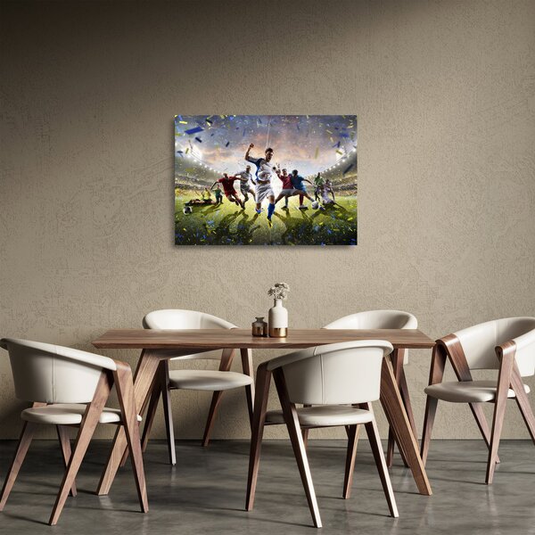 Sklenený obraz - Futbal (70x50 cm)