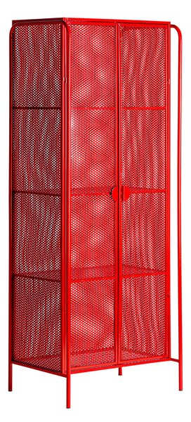 MUZZA Skriňa verta 70 x 180 cm červená