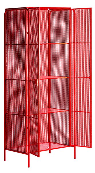 MUZZA Skriňa verta 70 x 180 cm červená