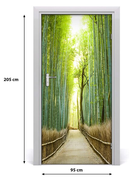 Fototapeta na dvere bambusový les 95x205 cm