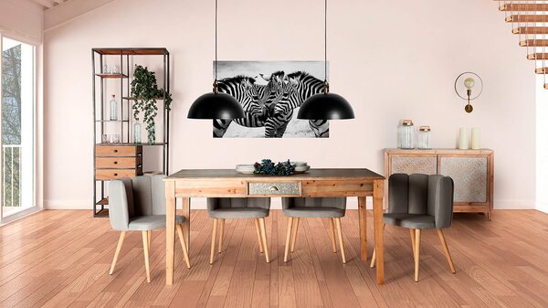 MUZZA Stropná lampa kolopo Ø 39 cm čierna
