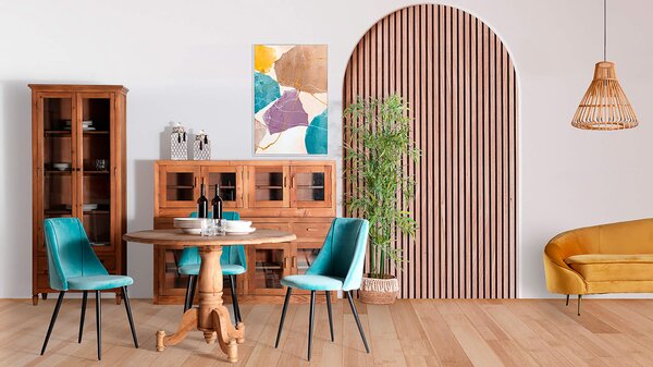 MUZZA Stropná lampa billaboo Ø 50 cm prírodná