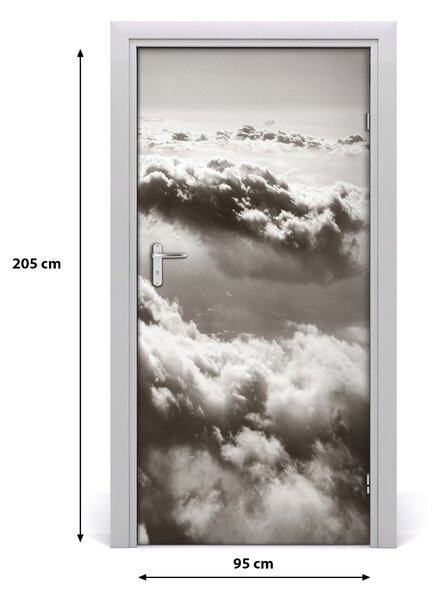 Fototapeta na dvere let nad oblaky 95x205 cm
