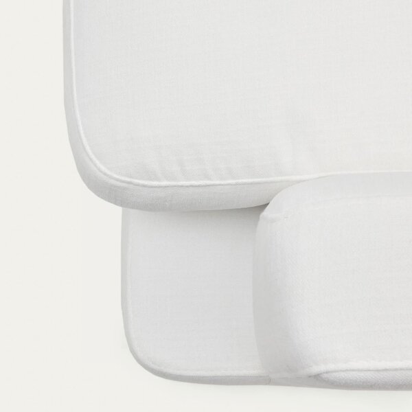 MUZZA Rohová pohovka alag ľavá 300 cm biela