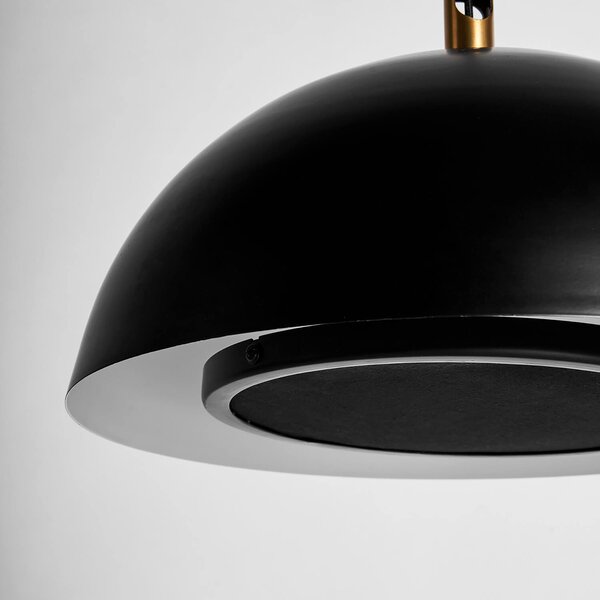 MUZZA Stropná lampa kolopo Ø 39 cm čierna