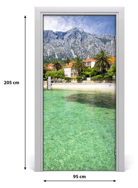 Fototapeta na dvere pláž Chorvátsko 95x205 cm