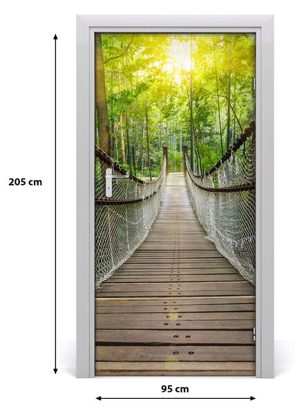 Fototapeta na dvere visiaci most 95x205 cm