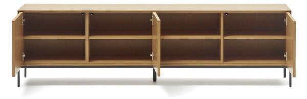 MUZZA TV stolík ranad 195 x 55 cm prírodný