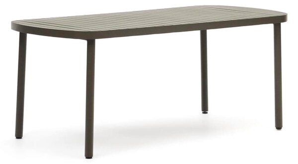 MUZZA Záhradný jedálenský stôl colnos 180 x 90 cm zelený