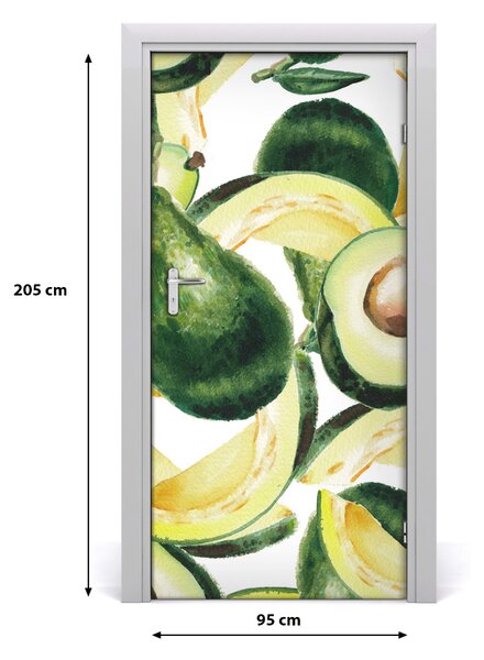 Fototapeta na dvere do domu samolepiace avokado 95x205 cm