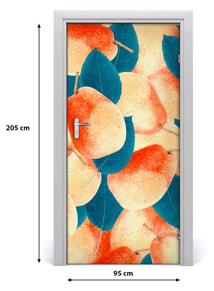 Fototapeta na dvere do domu samolepiace hrušky 95x205 cm