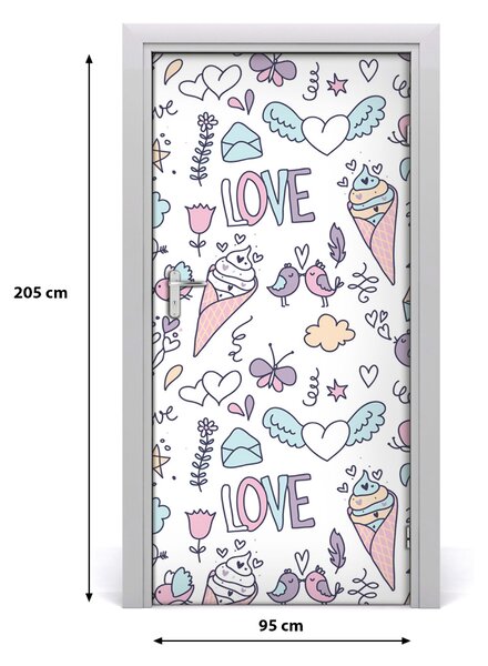 Fototapeta na dvere samolepiace romantický večer 95x205 cm