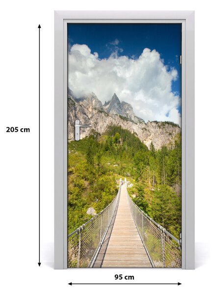 Fototapeta na dvere samolepiace visiaci most 95x205 cm