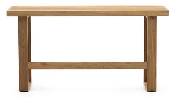 MUZZA Záhradná lavica adell 130 x 71 cm prírodná