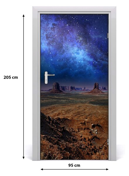 Fototapeta na dvere samolepiace hviezdne nebo 95x205 cm